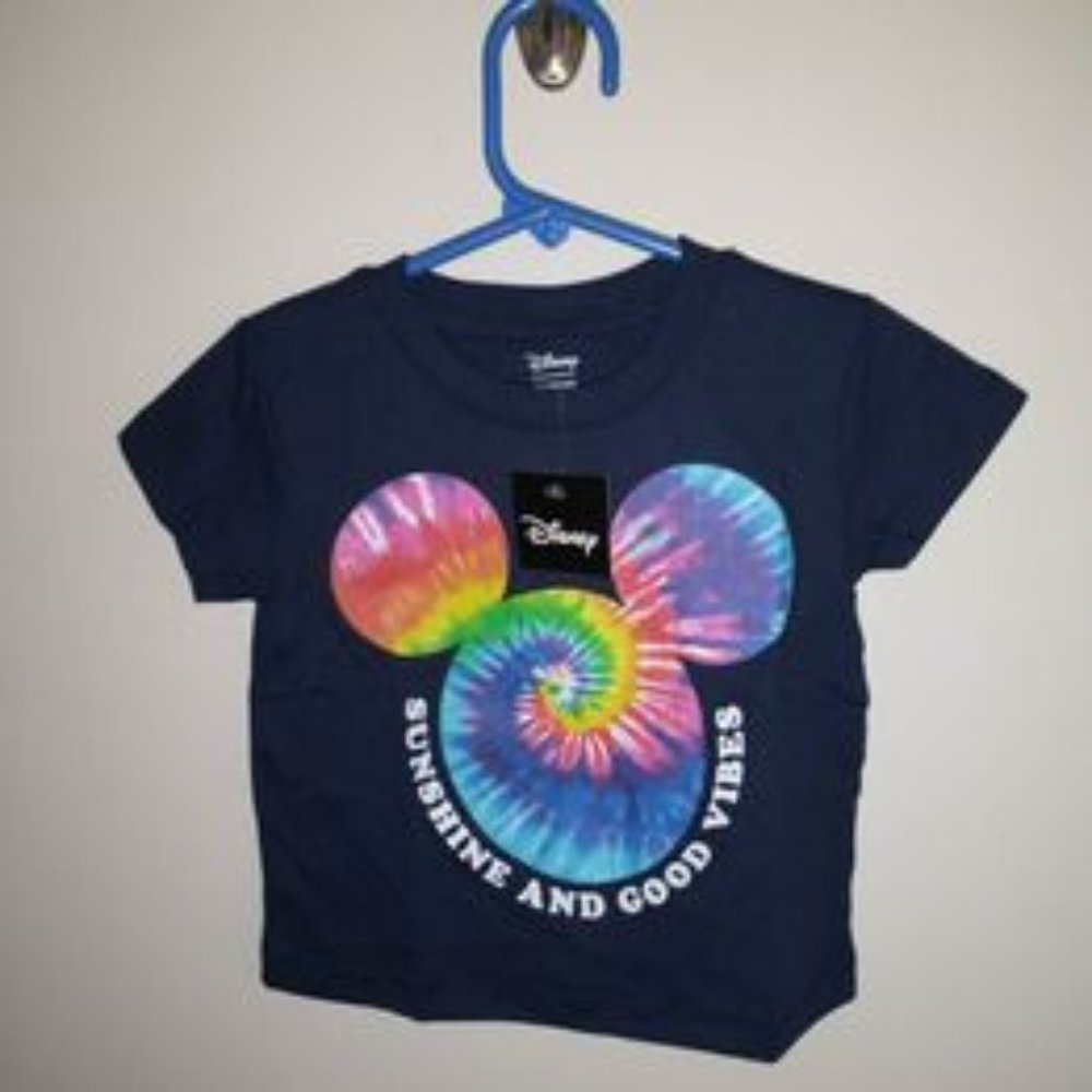 Disney Baby shirt tie-dye mickey SUNSHINE AND GOOD VIBES 12 mnth K-048